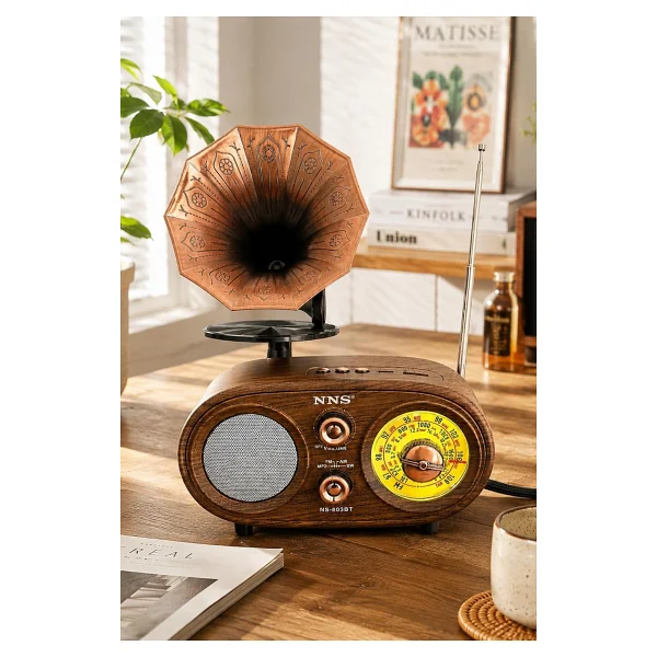Nns Ns803bt Bluetooth Nostaljik Radyo - Görsel 3