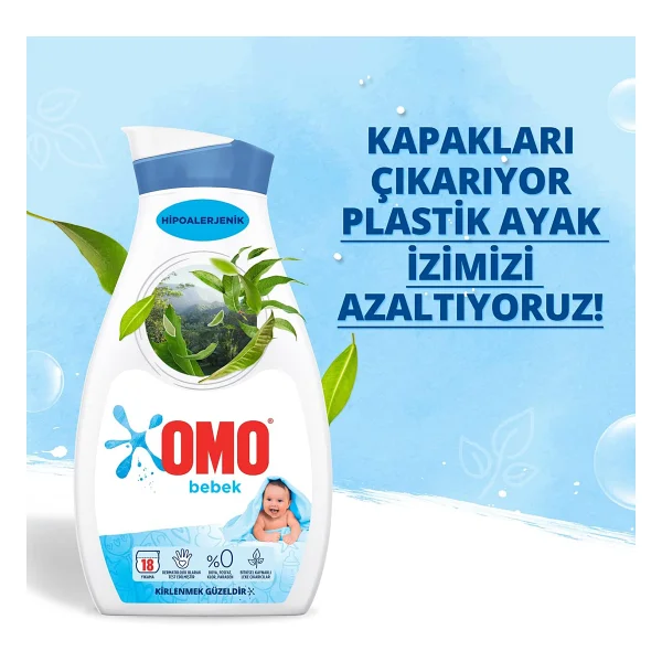 Omo Bebek Hassas Ciltler için Sıvı Deterjan 900 ml - Görsel 7