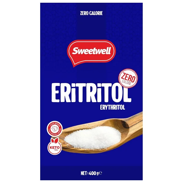 Sweetwell Eritritol Doğal Toz Tatlandırıcı 400 Gr x 2 Adet Sıfır Kalori Keto Diyet Erythritol - Görsel 6