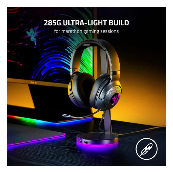 Razer Kraken V3 X Rz04-03750300-R3m1 RGB 7.1 USB Kablolu Kulak Üstü Oyuncu Kulaklığı - Görsel 2