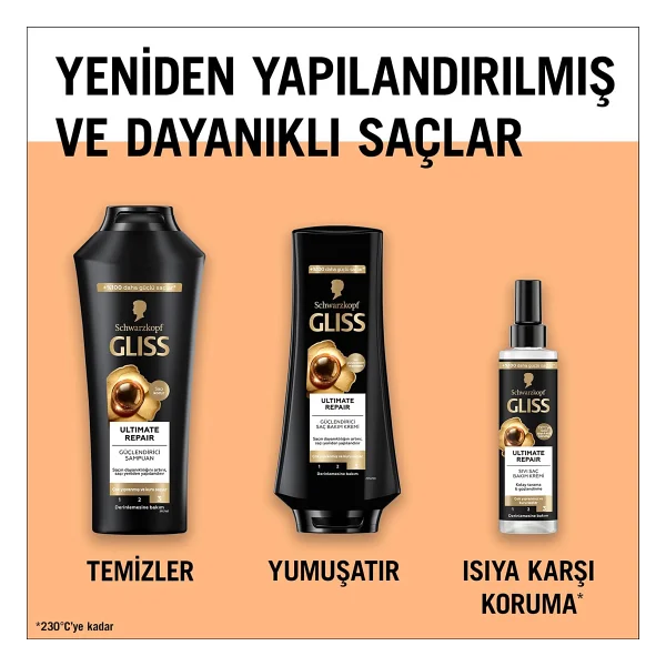 Gliss Ultimate Repair Saç Bakım Maskesi 400ml, Çok Yıpranmış ve Kuru Saçlar - Görsel 6
