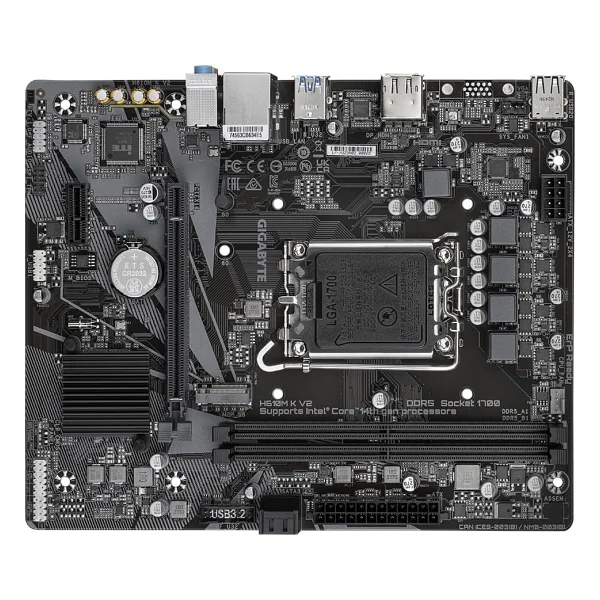 Gigabyte H610m K V2 Intel Lga1700 DDR5 Micro Atx Anakart - Görsel 5