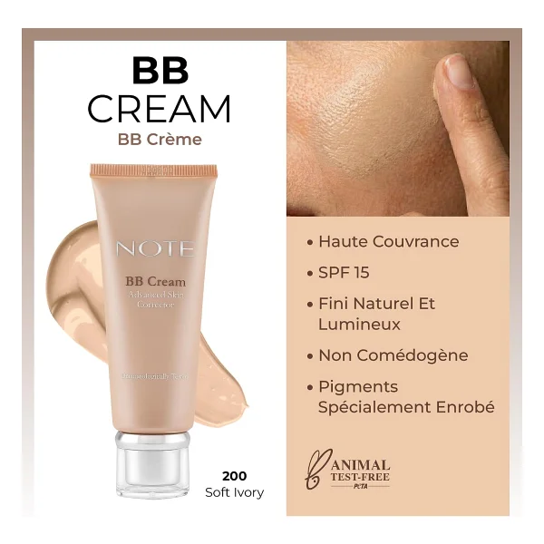 Note Nemlendirici Etkili Yoğun Kapatıcı 200 Soft Ivory Spf 15 35 Ml Bb Krem - Görsel 6