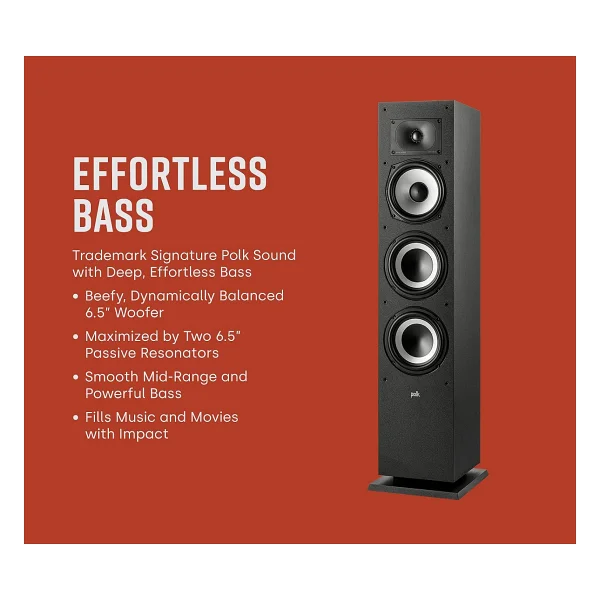 Polk Audio Monitor XT60 Kule Tipi Çift Hoparlör - Görsel 2