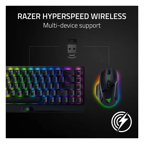 Razer Basilisk V3 Pro Rz01-04620100-R3g1 Siyah RGB Optik Kablolu/Kablosuz Oyuncu Mouse - Görsel 8
