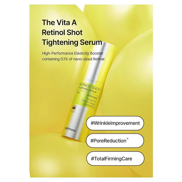 Celimax Retinol Shot Tightening Kırışıklık Karşıtı 30 Ml Retinol Serum - Görsel 2