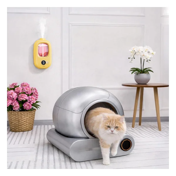 Mioji Smell 2X Yeni Nesil Şarjlı Otomatik Oda Kokusu Makinesi Sarı - Gardenia - Görsel 6