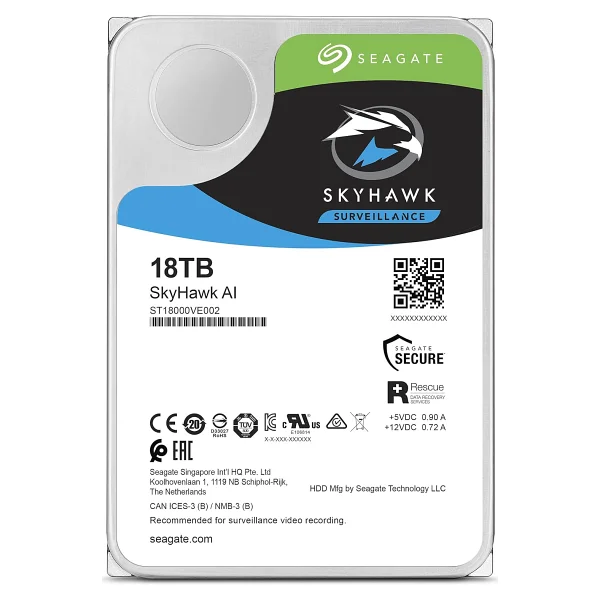 Seagate Skyhawk AI St18000ve002 Sata 3.0 7200 Rpm 3.5" 18 TB Harddisk - Görsel 2