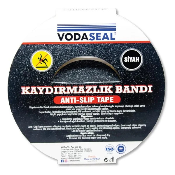 Vodaseal 53.01.011 Kaydırmaz Bant 25mmx15mt, Siyah - Görsel 5
