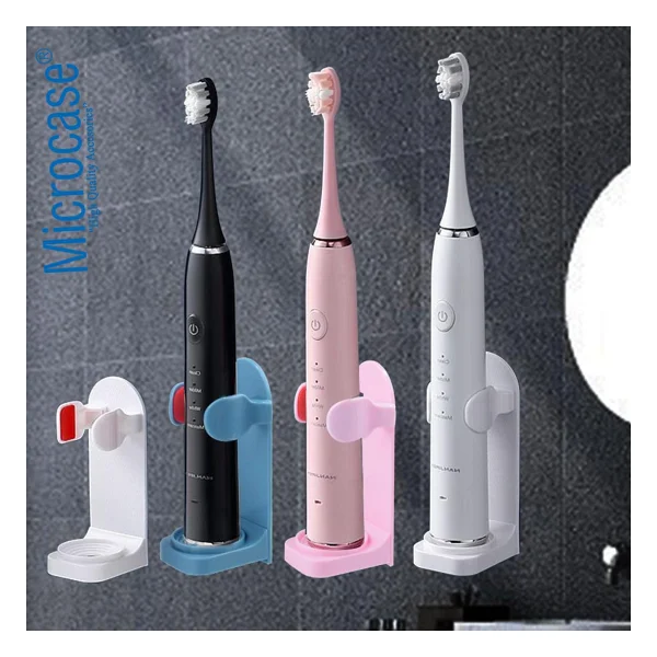 Microcase Yapışkanlı Duvara Monte Şarjlı Diş Fırçası Tutucu Stand - MAVİ AL4802 - Görsel 5