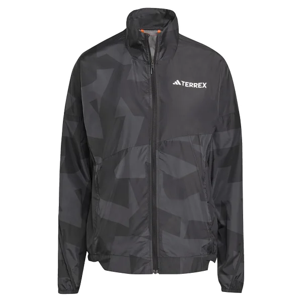 adidas Kadın W MT P WIND J Spor Üst Giyim/Rüzgarlık DSHGRY/WHITE XS - Görsel 6