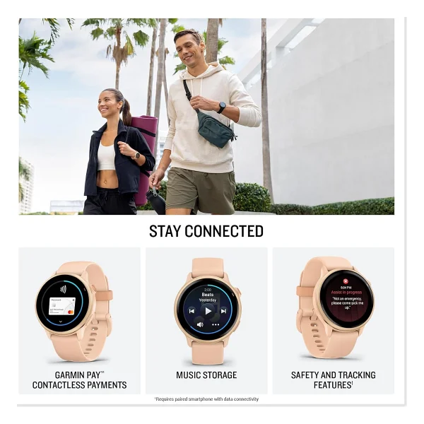 Garmin Vivoactive 6 Pembe Akıllı Saat - Görsel 5