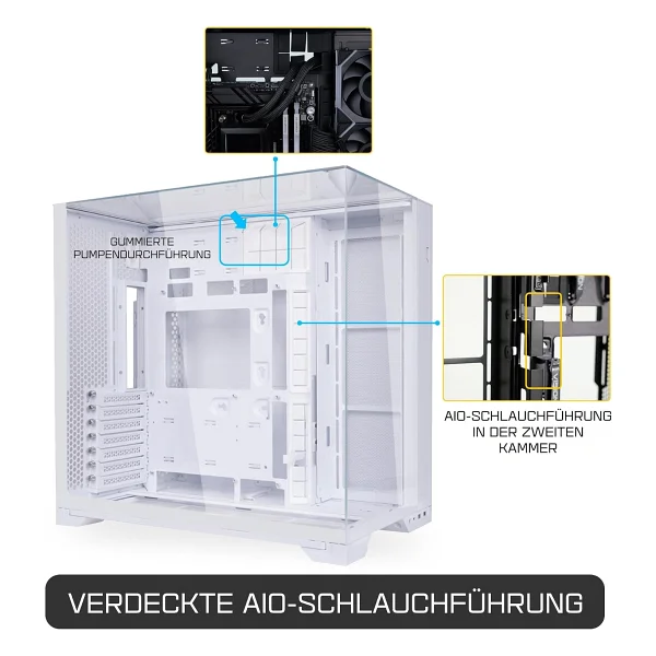 Lian Li O11 Vision Compact Fansız E-Atx Oyuncu Kasası - Görsel 8
