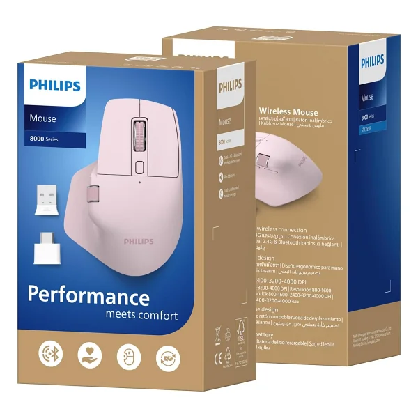 Philips Spk7858 Şarjlı Sessiz Optik Kablosuz Mouse - Görsel 6