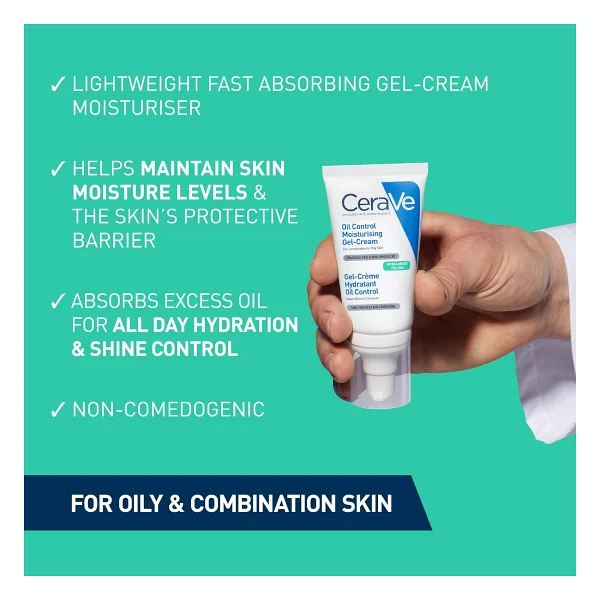 Cerave Yağlanma Karşıtı Nemlendirici 52 ml Yüz Kremi - Görsel 3