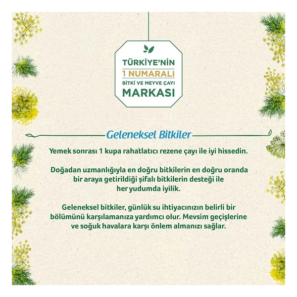 Doğadan Geleneksel Bitkiler Rezene Bitki Çayı 20'li - Görsel 6