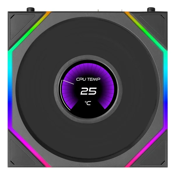 Lian Li Uni Fan TL LCD Flex G9F.12TLLCD1F1B.00 Siyah 12 cm Kasa Fanı - Görsel 2