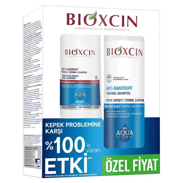 Asfstore Bioxcin Aqua Kepek Karşıtı Termal Şampuan 300 ml + Yoğun Kepek Karşıtı Termal Şampuan 200 ml - Görsel 9