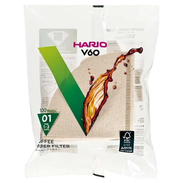 Hario V60 01 Dripper Kağıt Filtresi 100'lü - Görsel 6