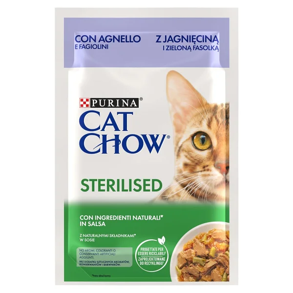 Cat Chow Kuzu Etli 85 gr Kısırlaştırılmış Yetişkin Kedi Yaş Maması - Görsel 4
