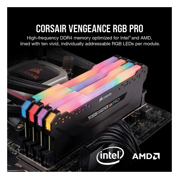 Corsair Vengeance RGB Pro 32 GB (2x16) 3200 MHz Cmw32gx4m2e3200c16 DDR4 RAM - Görsel 2