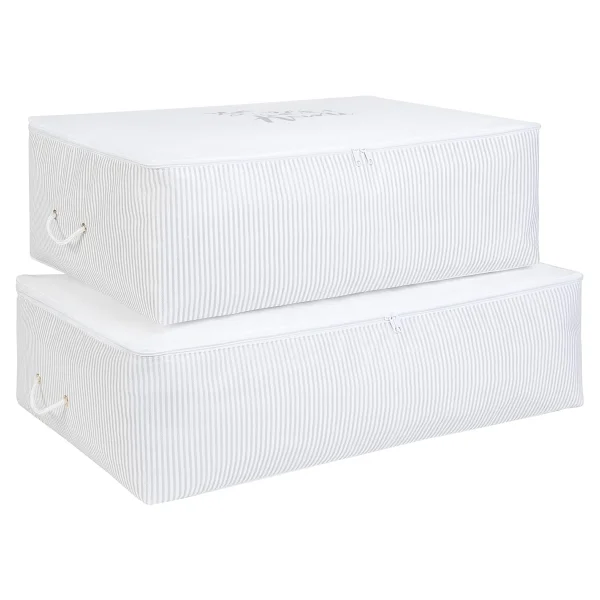 Ocean Home Textile 2li Gri Renk Stuff & Things Baza Altı Hurç Set - Görsel 10