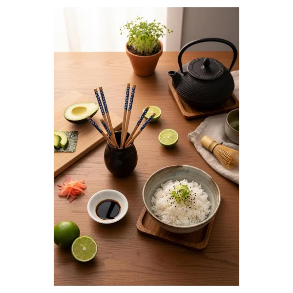 Bambum Hika - 4 Çift Chopstick - Görsel 4
