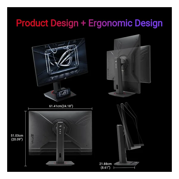 Asus Rog Strix Xg279cns 27" 0.3 Ms Full HD Pivot Ips 380 Hz Oc Oyuncu Monitörü - Görsel 7