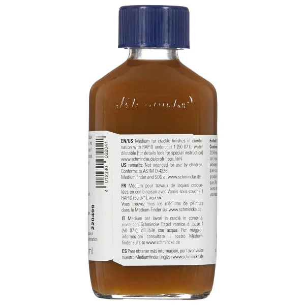Schmincke Medium 075 Crackle Varnish 2 Çatlatma Verniği 200 ml - Görsel 2