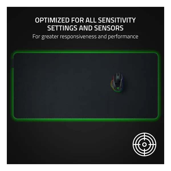 Razer Goliathus Chroma 3XL - Yumuşak Oyun Fare Altlığı, RGB Aydınlatmalı, Mikro Dokulu Kumaş Yüzeyli, Siyah - Görsel 5