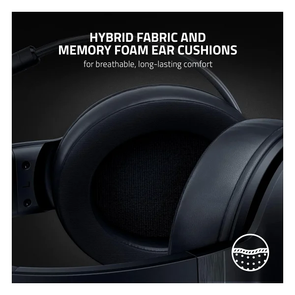 Razer Kraken V3 X Rz04-03750300-R3m1 RGB 7.1 USB Kablolu Kulak Üstü Oyuncu Kulaklığı - Görsel 5