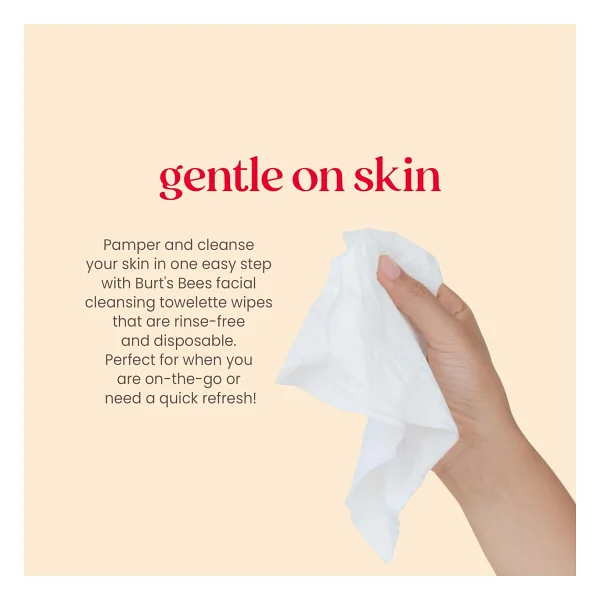 Burt's Bees Soothing Aloe Vera Hassas 30'lu Makyaj Temizleme Mendili - Görsel 5