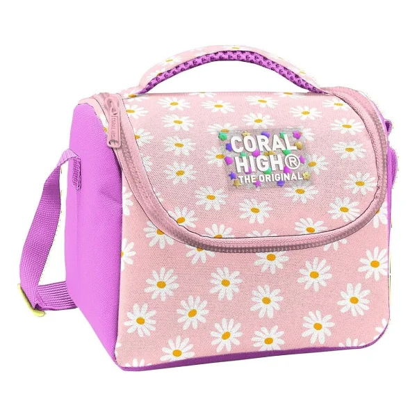 Coral High 37107 Ekose Fiyonk Desenli Termoslu Beslenme Çantası - Görsel 8