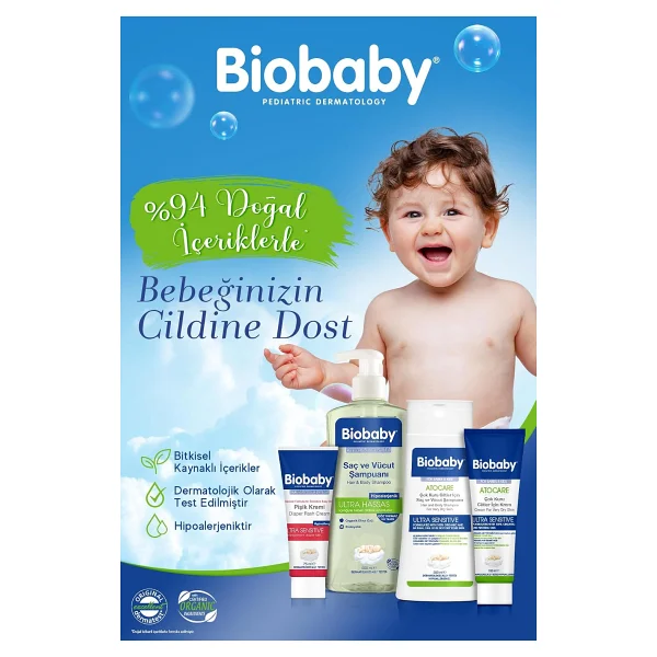 Biobaby Ultra Hassas Bebek Saç Ve Vücut Şampuanı 500 Ml 3 Adet - Görsel 2