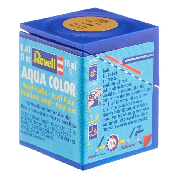 Revell - Su Bazlı Maket Boyası Altın Metalik 18 Ml (36194) - Görsel 2