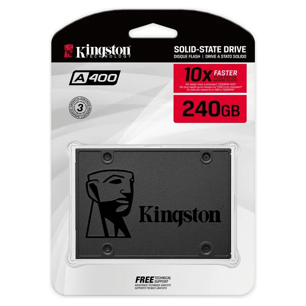 Kingston A400 Sa400s37/240g Sata 3.0 2.5" 240 GB SSD - Görsel 3