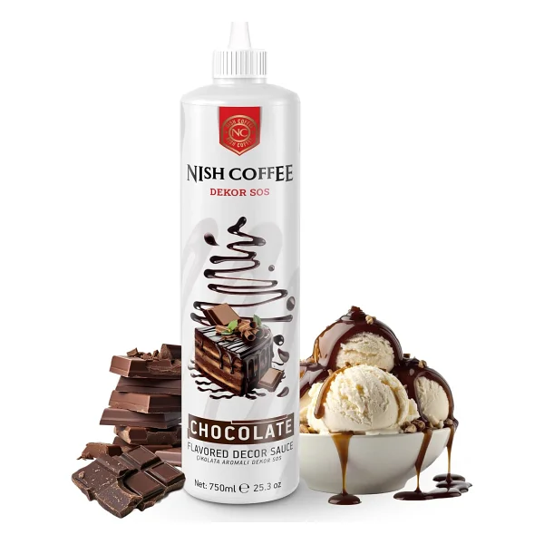 Nish Çikolata Aromalı Dekor Sos 750 Gr - Görsel 4
