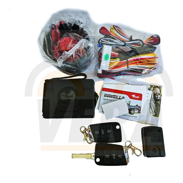 Sustalı Kumandalı Inwells 3445 12 Volt Oto Alarm Yeni Anahtar - Görsel 4