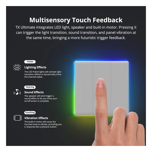 Sonoff TX Ultimate T5-2C 2 Kanallı Wi-Fi Akıllı Anahtar - Görsel 2