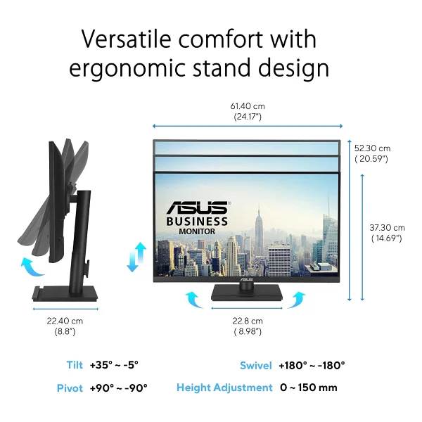 Asus VA27UCPS 27" 5 ms 4K Pivot IPS 60 Hz Monitör - Görsel 6
