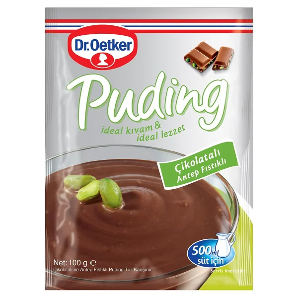Dr. Oetker Çikolatalı Antep Fıstıklı Puding 100 Gr - Görsel 4