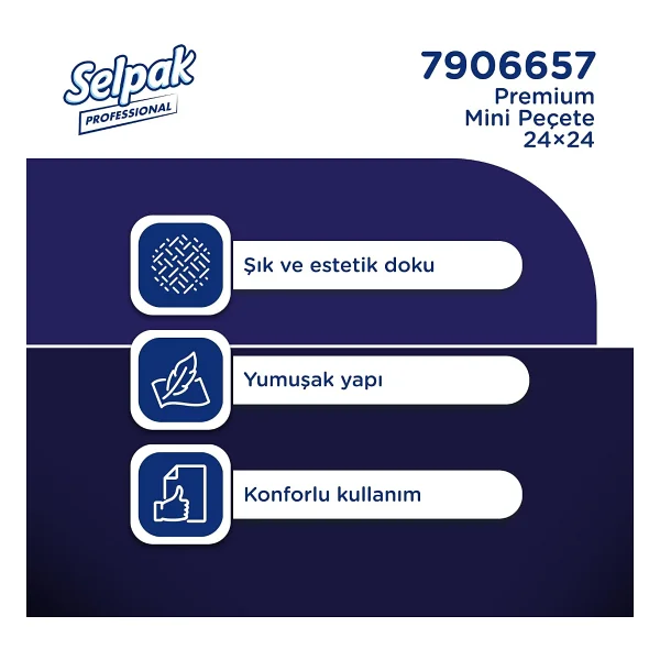 Selpak Professional Peçete Mini 50 Yaprak 24'lü - Görsel 5