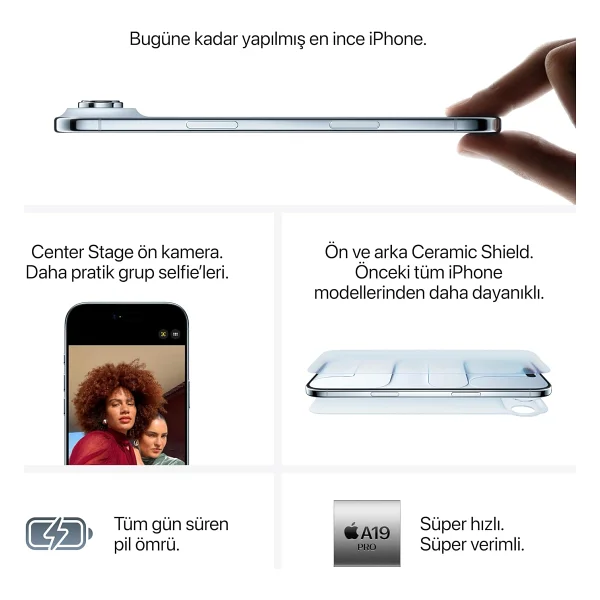 iPhone Air 256 GB Uzay Siyahı - Görsel 4