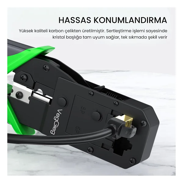 Veggieg Rj45 Ethernet Rj11 Telefon Soket Jack Sıkma Pensesi - Görsel 5