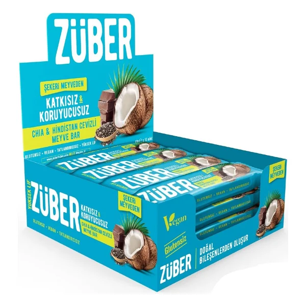 Züber Kakaolu ve Portakallı Meyve Bar 40g x 12 Adet - Görsel 9
