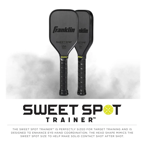 Franklin Sports Sweet Spot Antrenman Pickleball Küreği - Pickleball Antrenman Küreği Ekstra Uzun Saplı - Sweet Spot Shot Mini Kürek Başı Küreği Salıncak Eğitimi İçin - Görsel 6