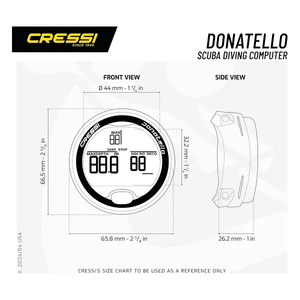 Cressi Donatello Diving Computer Dalış Bilgisayarı - Görsel 3