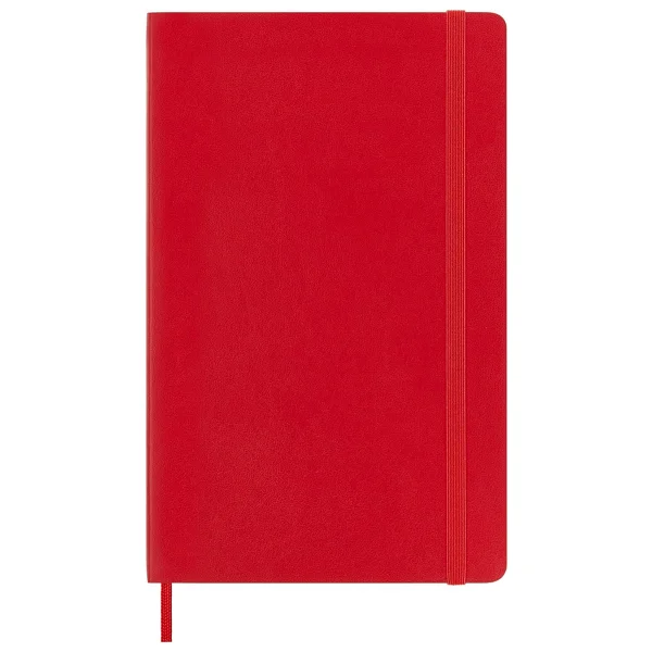 Moleskine Classic Squared Paper Notebook, Soft Cover and Elastic Closure Journal, Color Scarlet Red, Size Large 13 x 21 A5, 192 sayfa - Görsel 2