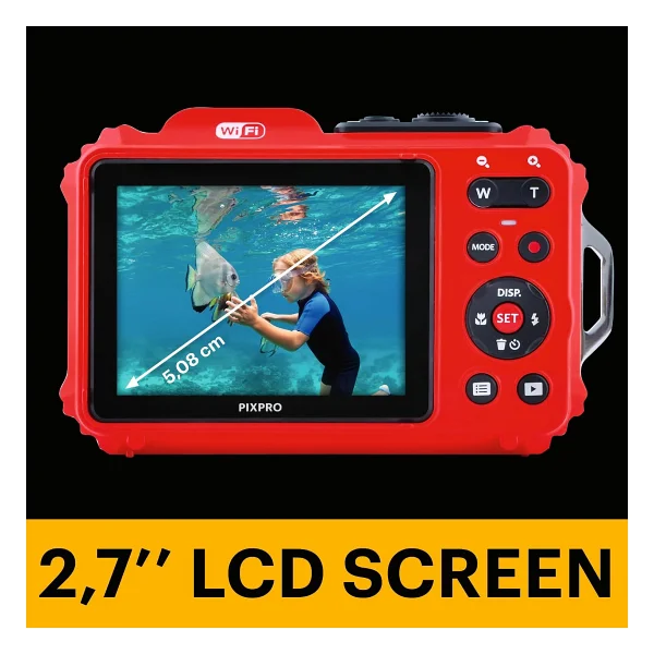 Kodak Pixpro Wpz2 Sualtı Kırmızı Dijital Fotoğraf Makinesi - Görsel 5