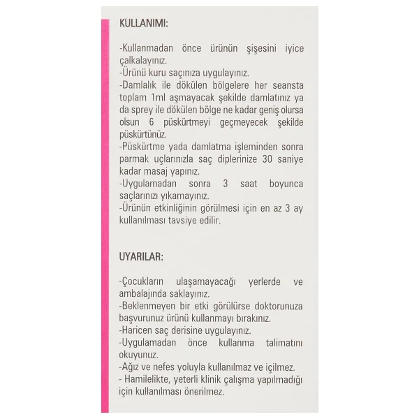 Hairforte %2 Procapil 60 ml Kadın Saç Spreyi - Görsel 9